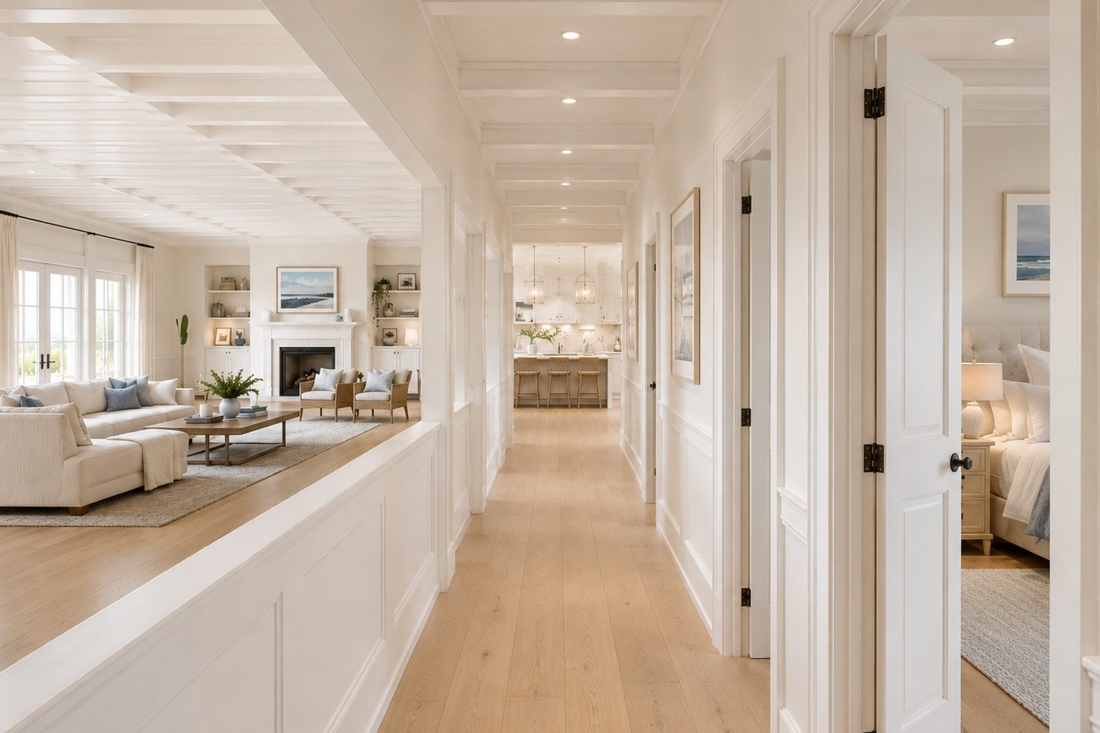 Rendering of the finished hallway