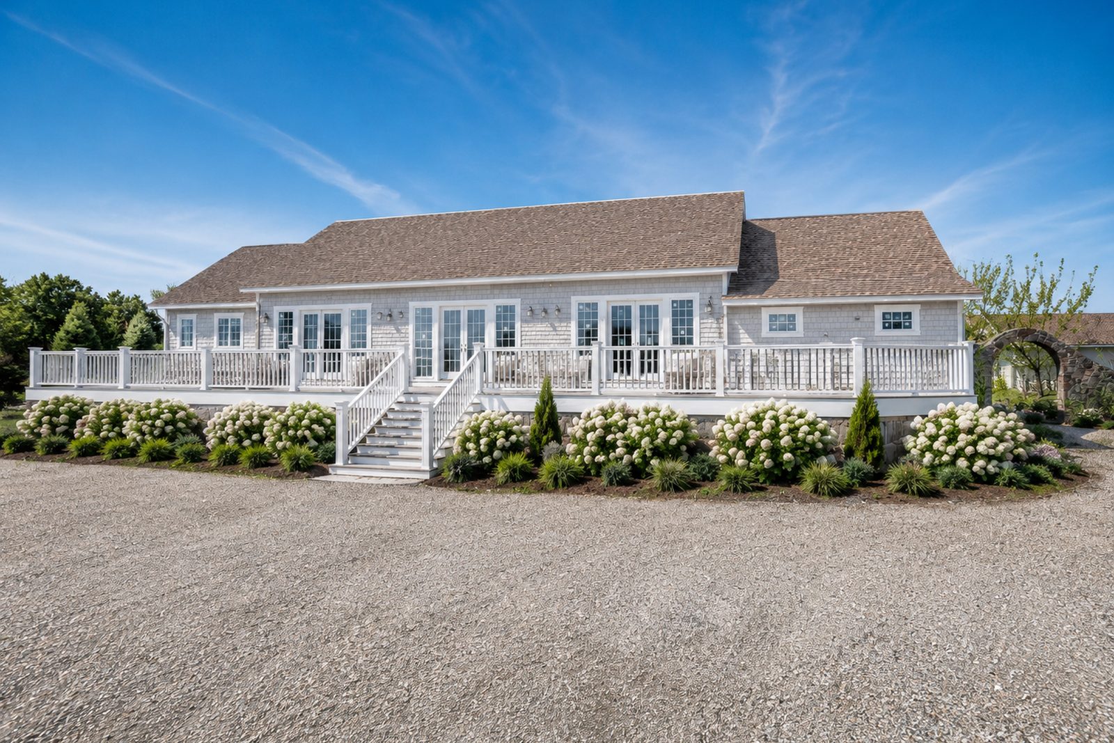 Rendering of the finished main barn exterior