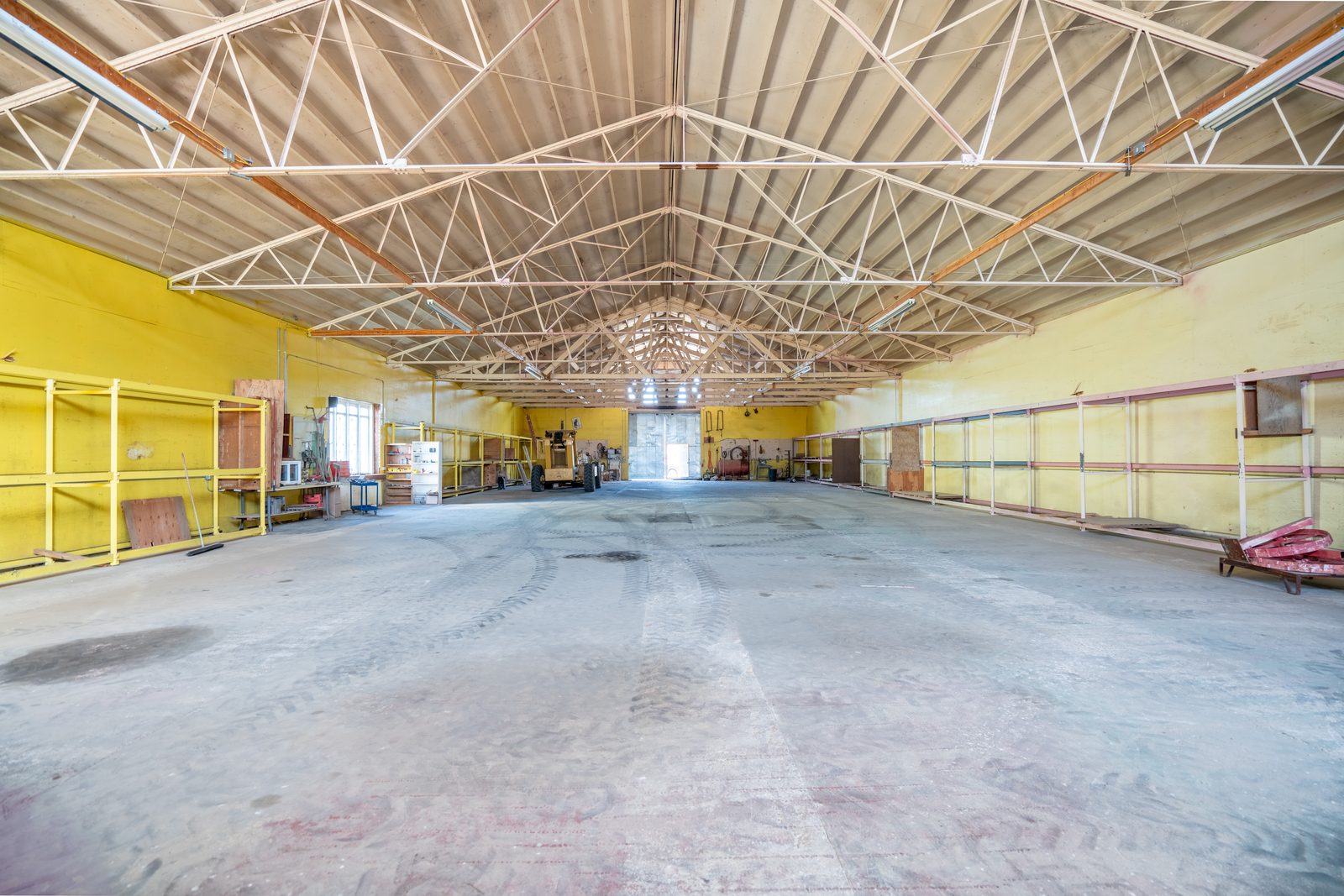 The arena interior as it stands today — empty span